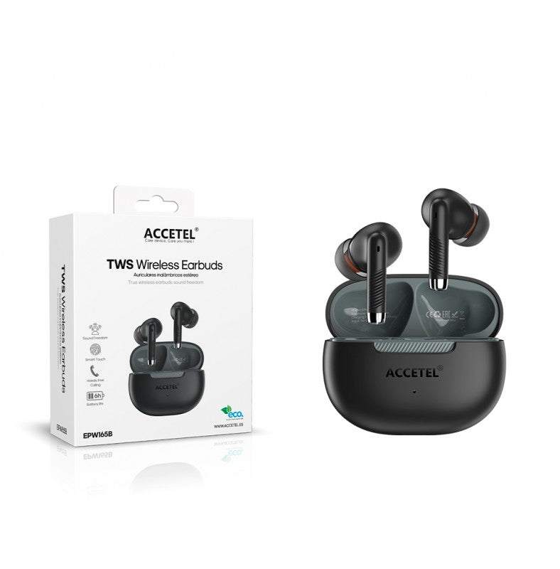 Auriculares sem fio EPW165B TWS - Preto